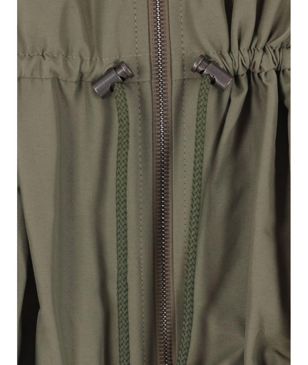 LOEWE Зеленая хлопковая куртка, фото 4