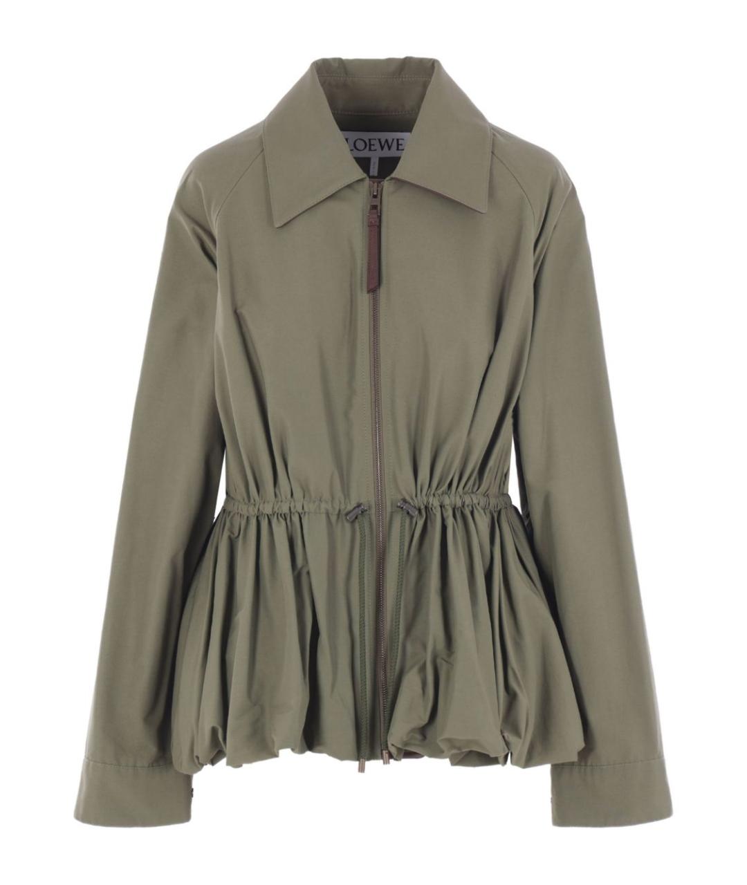 LOEWE Зеленая хлопковая куртка, фото 1