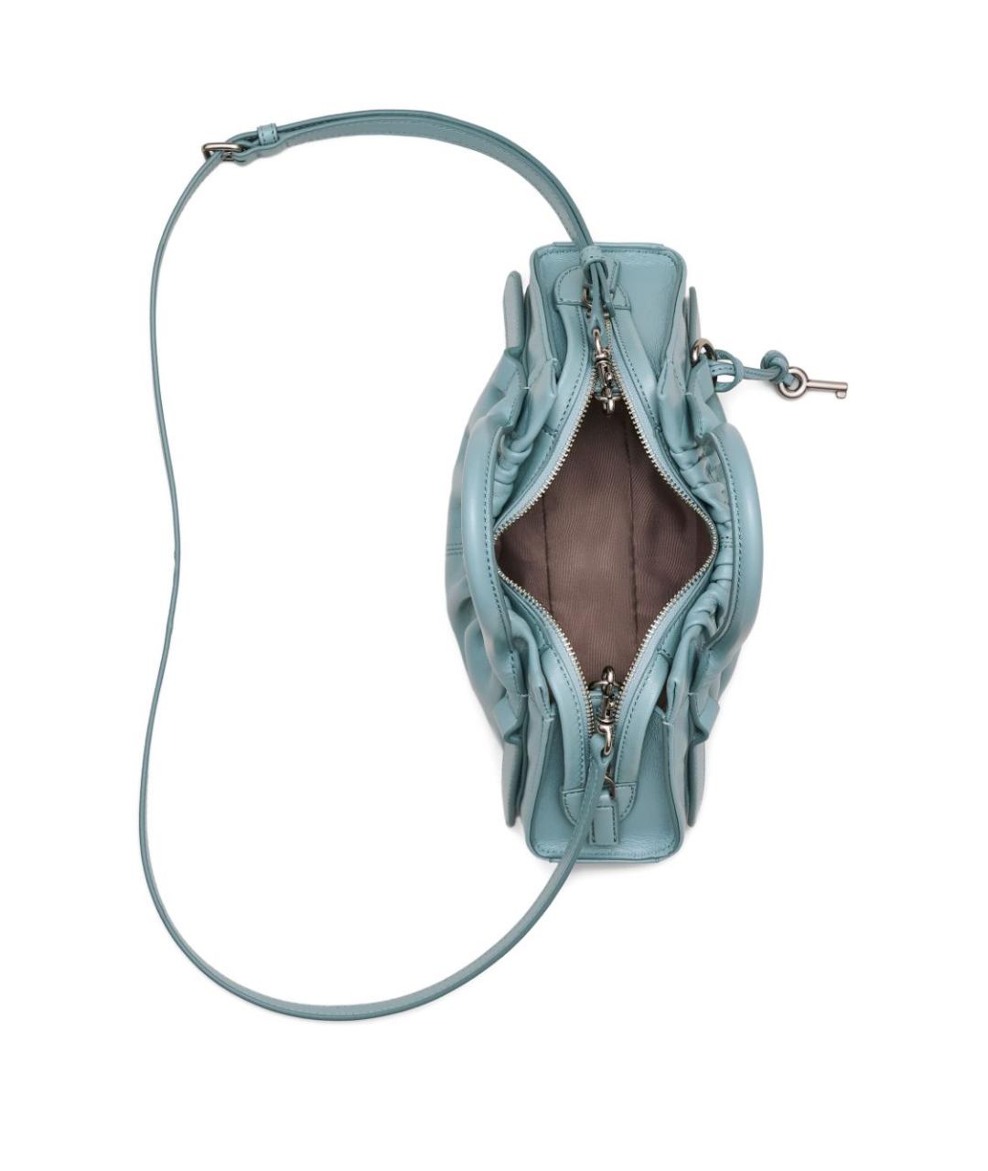 MARC JACOBS Голубая кожаная сумка через плечо, фото 4