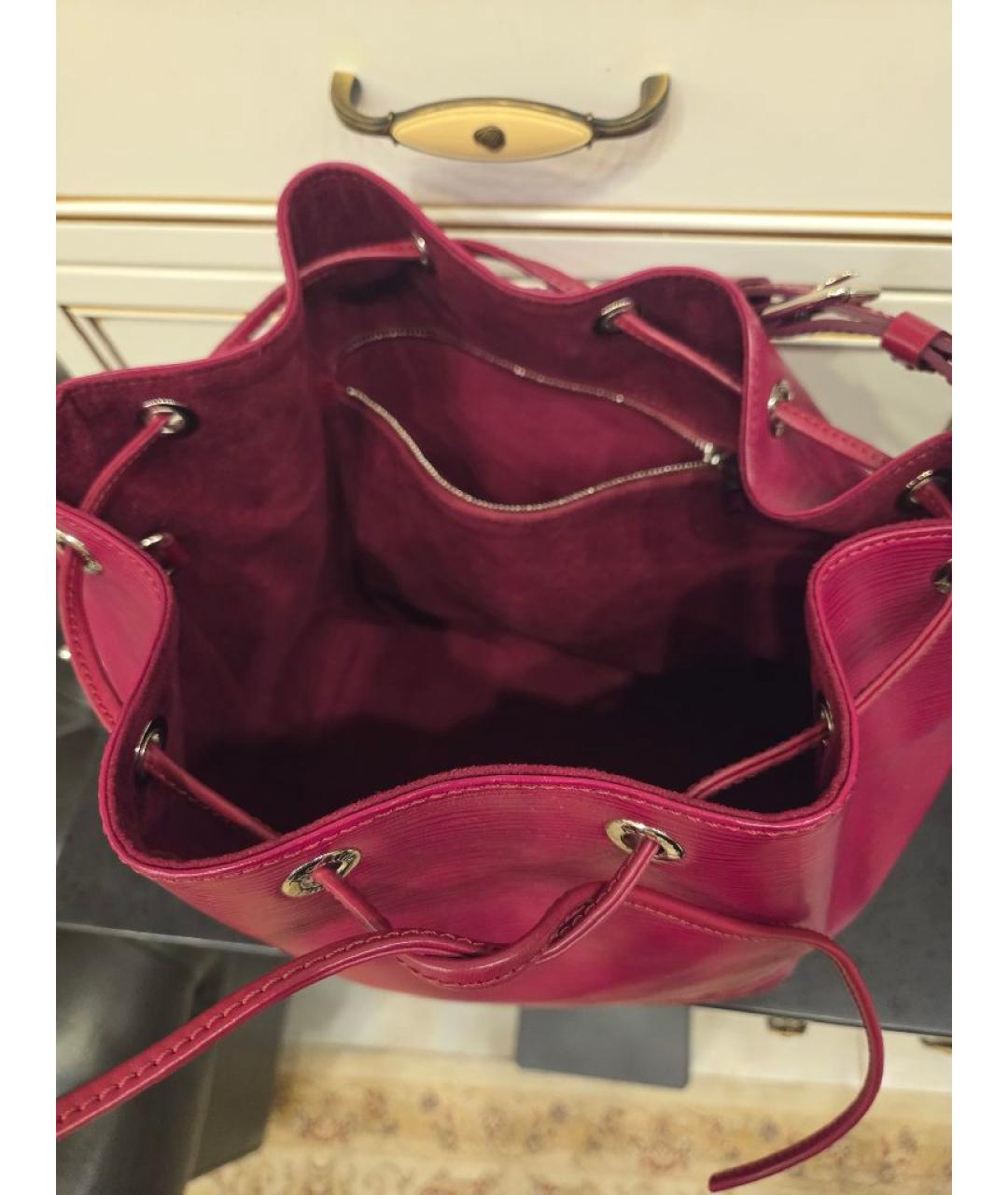 LOUIS VUITTON Красная кожаная сумка через плечо, фото 2