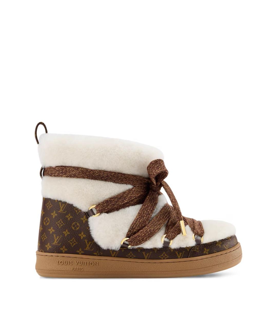 LOUIS VUITTON Бежевые ботинки, фото 5