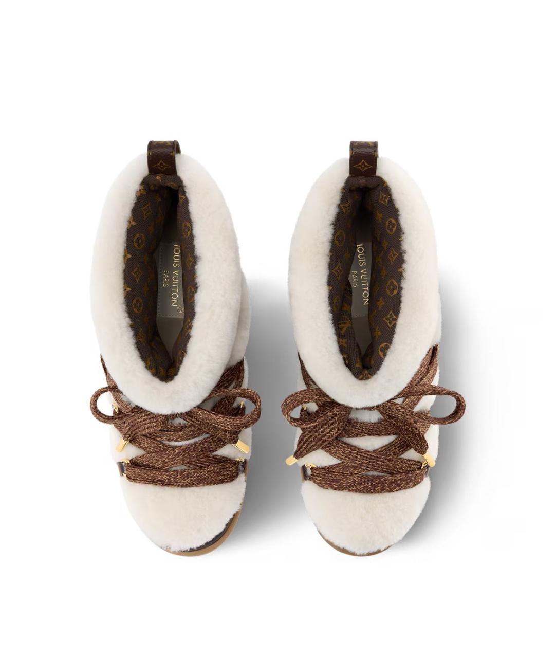 LOUIS VUITTON Бежевые ботинки, фото 3