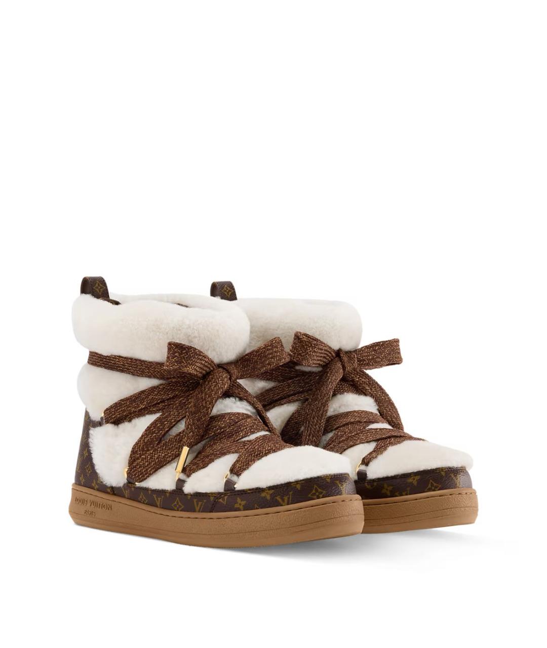 LOUIS VUITTON Бежевые ботинки, фото 2