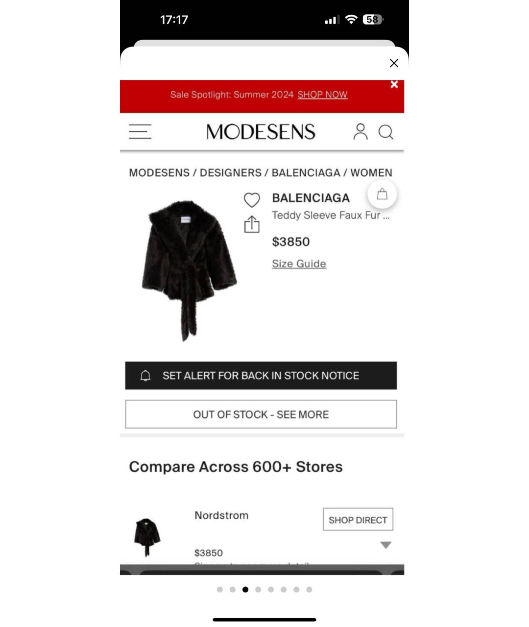 BALENCIAGA Черная полиамидовая шуба, фото 6