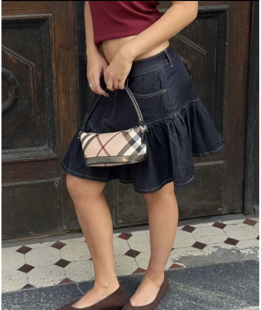 BURBERRY Бежевая кожаная сумка с короткими ручками, фото 8