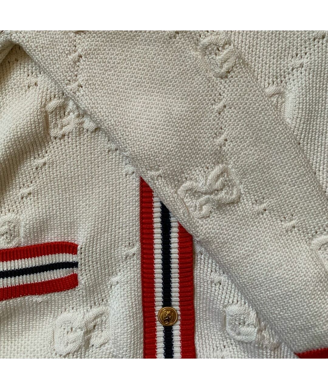 GUCCI Белый кардиган, фото 4