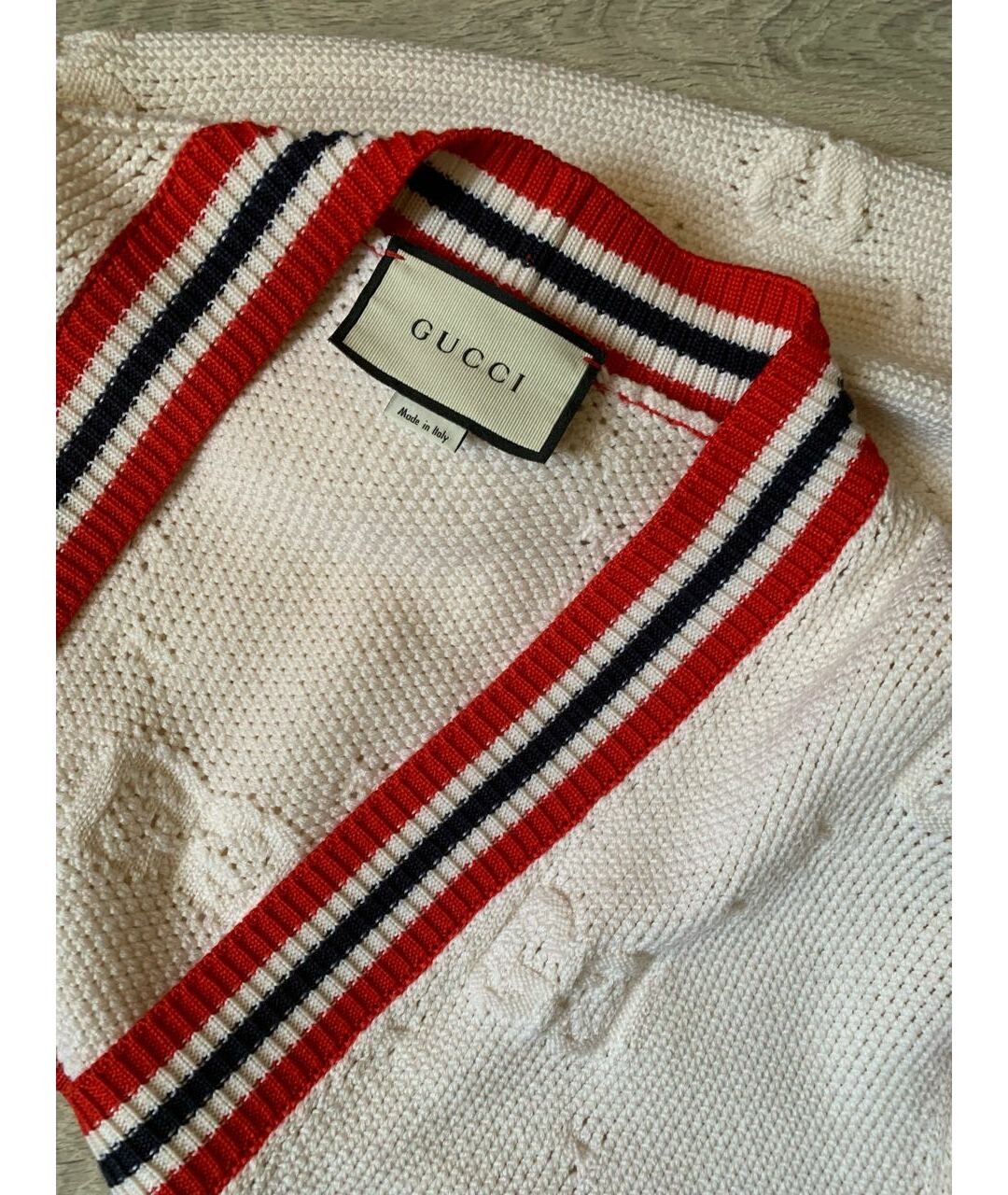 GUCCI Белый кардиган, фото 3