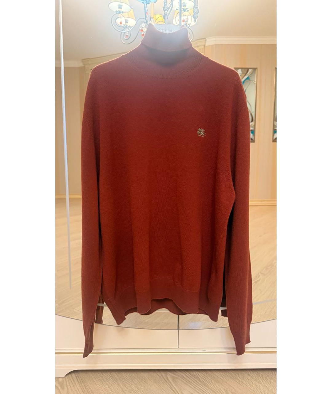 ETRO Коричневая кашемировая водолазка, фото 3
