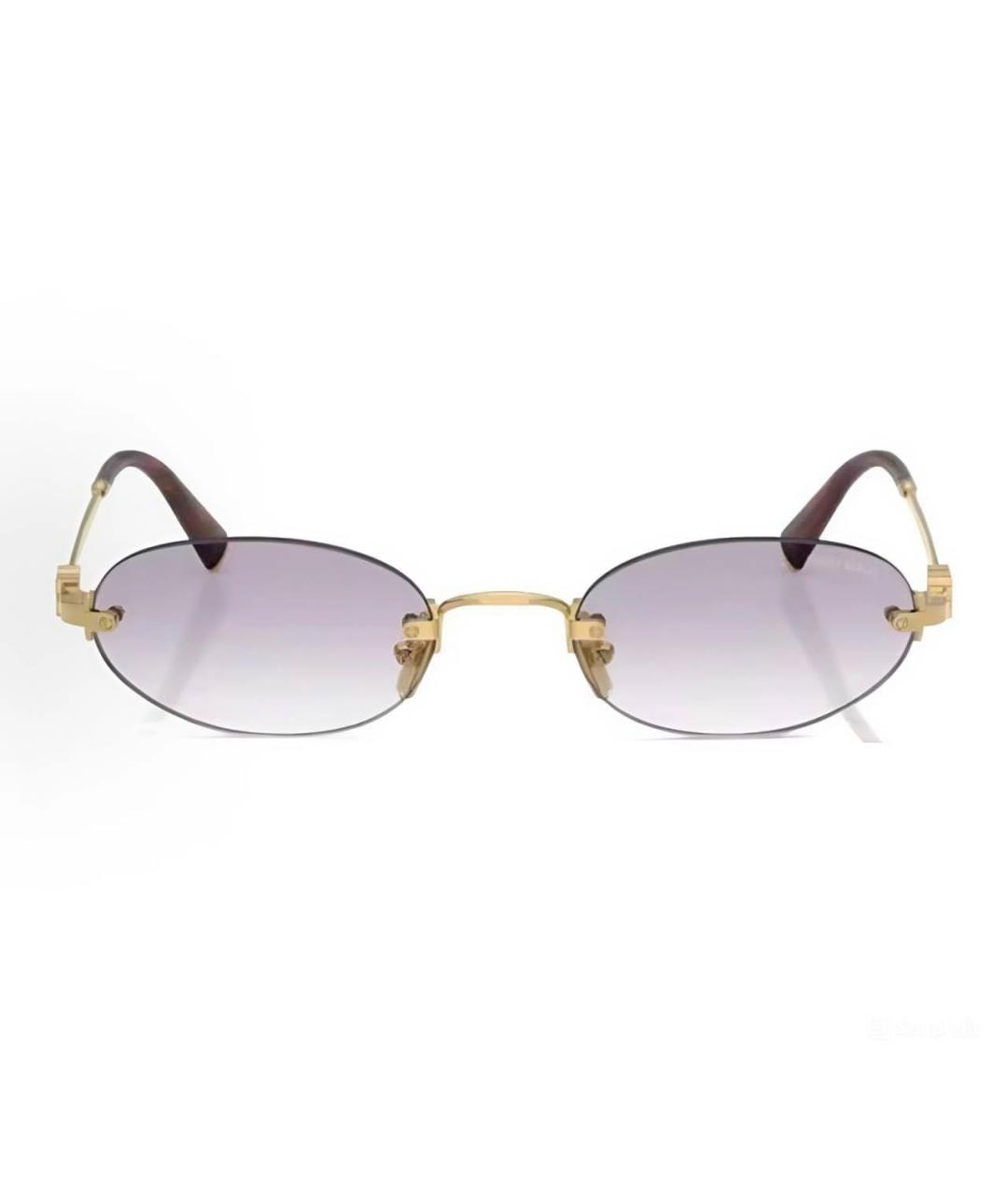 MIU MIU Мульти металлические солнцезащитные очки, фото 1