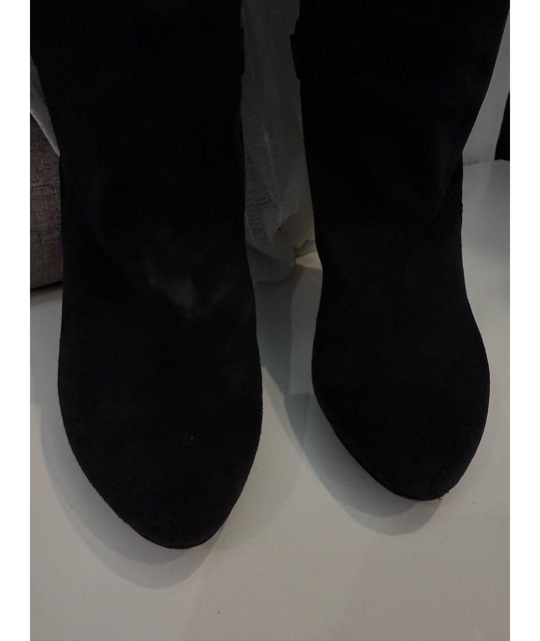 CELINE Черные замшевые сапоги, фото 3