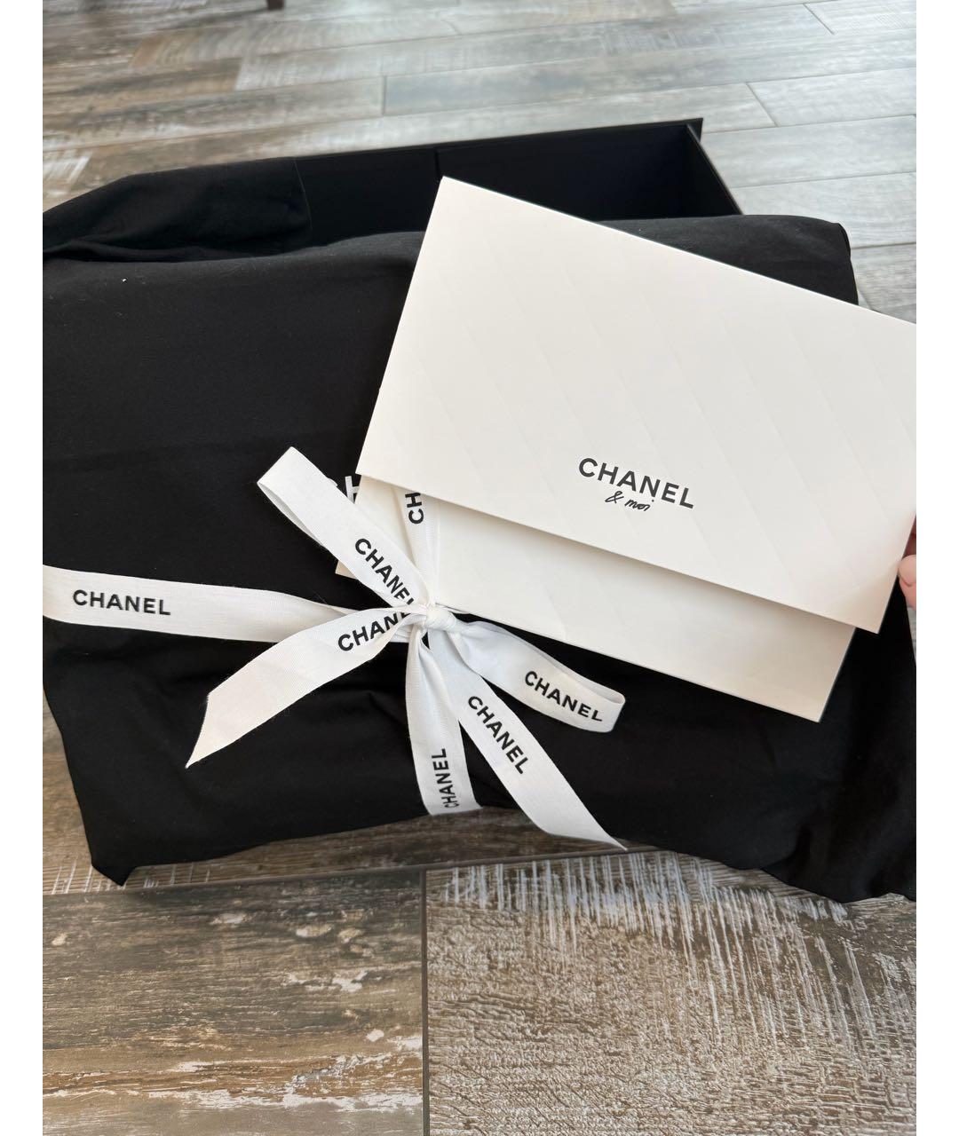 CHANEL Черная кожаная сумка через плечо, фото 4