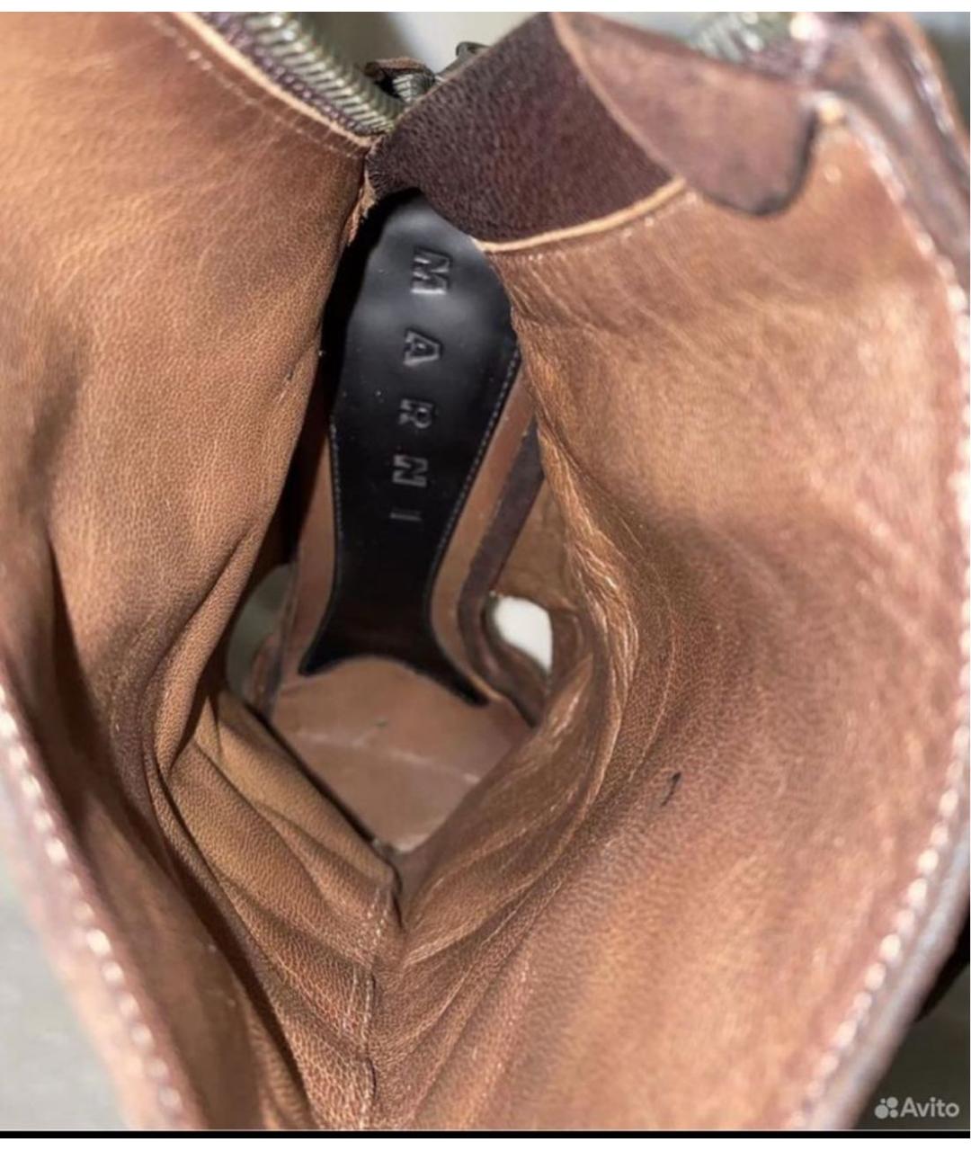 MARNI Коричневые замшевые туфли, фото 3