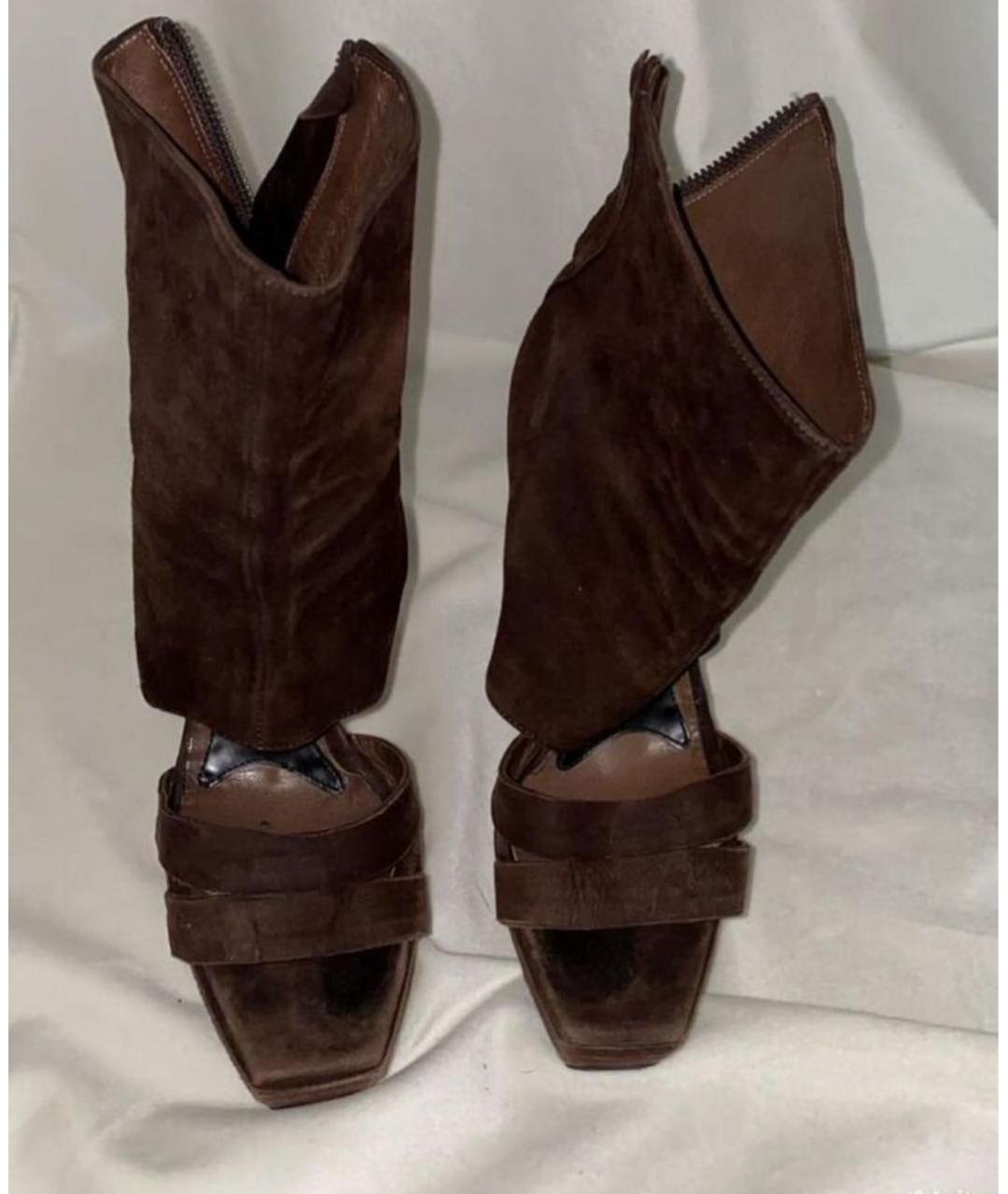 MARNI Коричневые замшевые туфли, фото 2