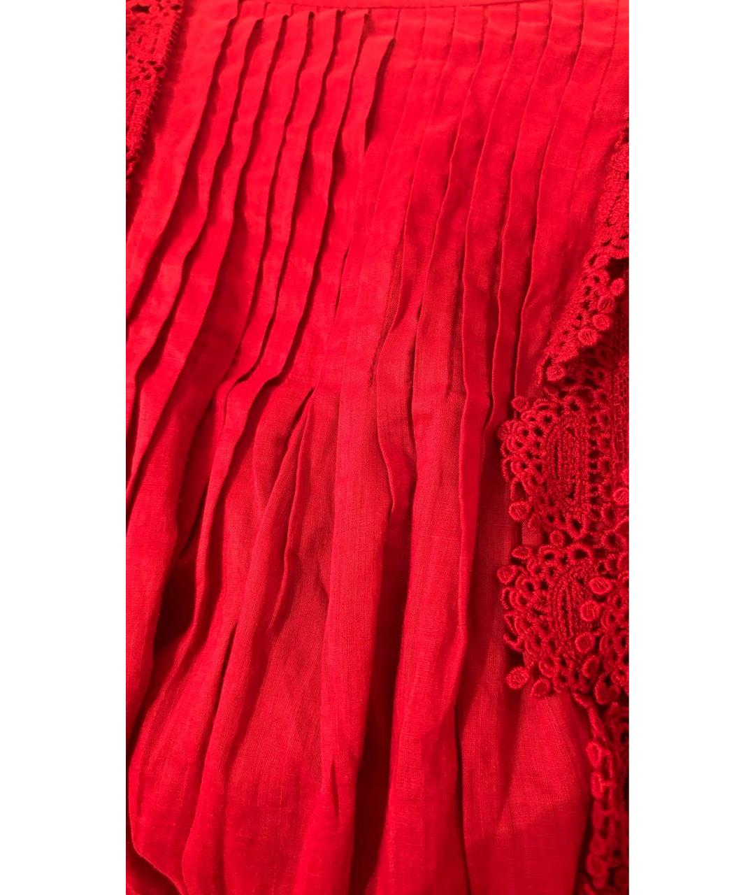 ISABEL MARANT Бордовая хлопковая блузы, фото 7