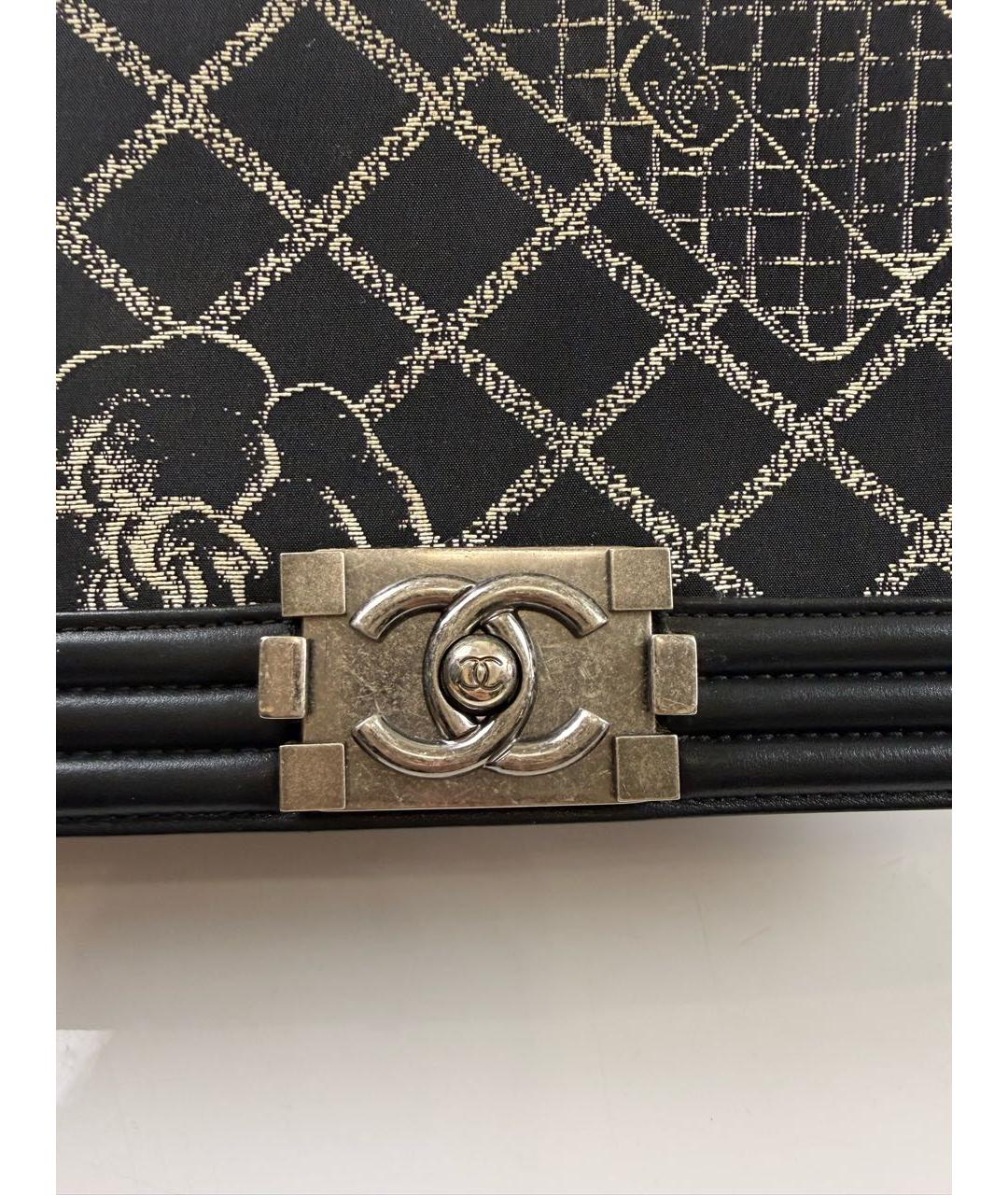 CHANEL Черная кожаная сумка через плечо, фото 5