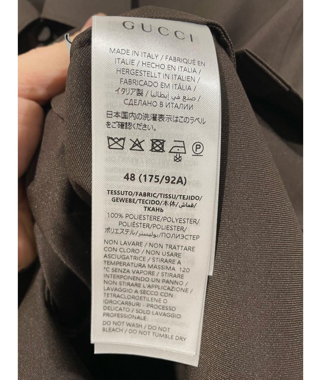 GUCCI Коричневая кэжуал рубашка, фото 6