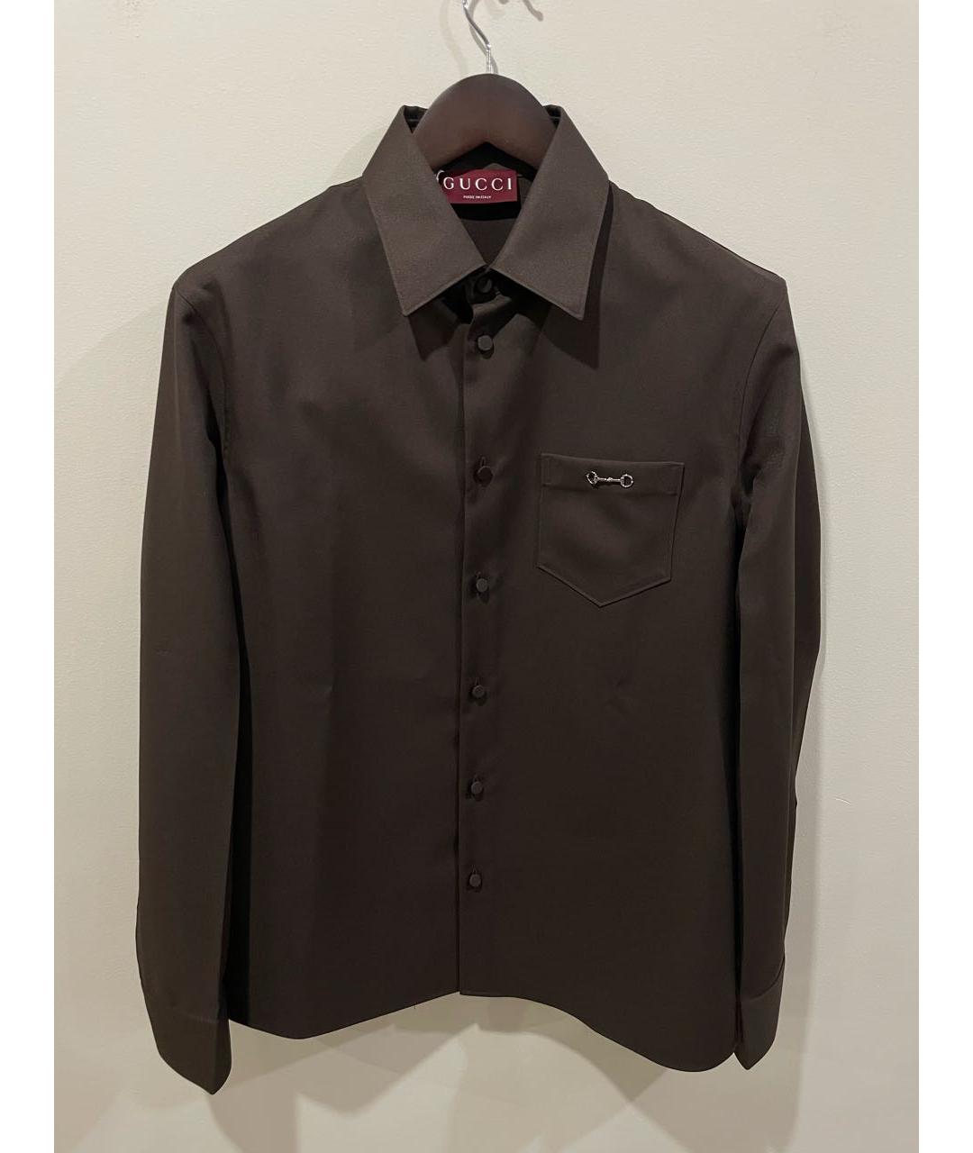 GUCCI Коричневая кэжуал рубашка, фото 8