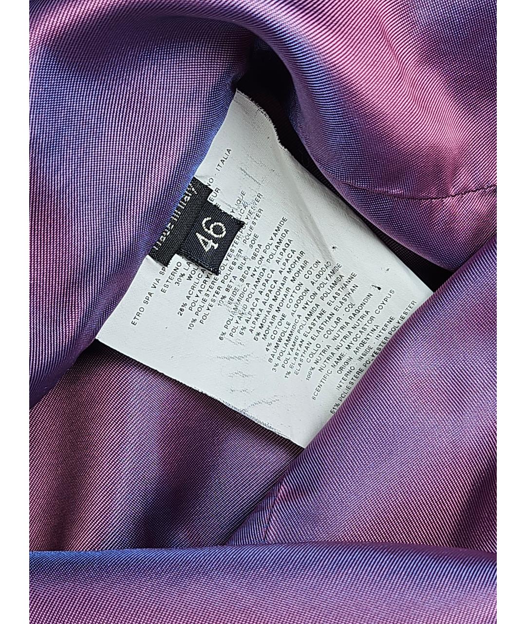 ETRO Серое шерстяное пальто, фото 7