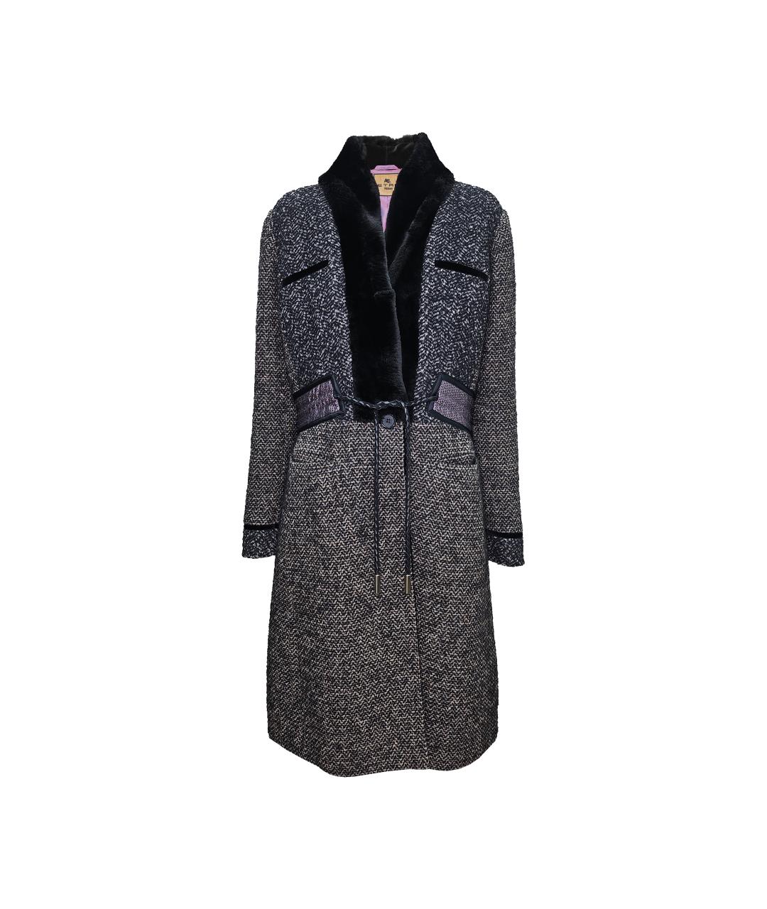 ETRO Серое шерстяное пальто, фото 8