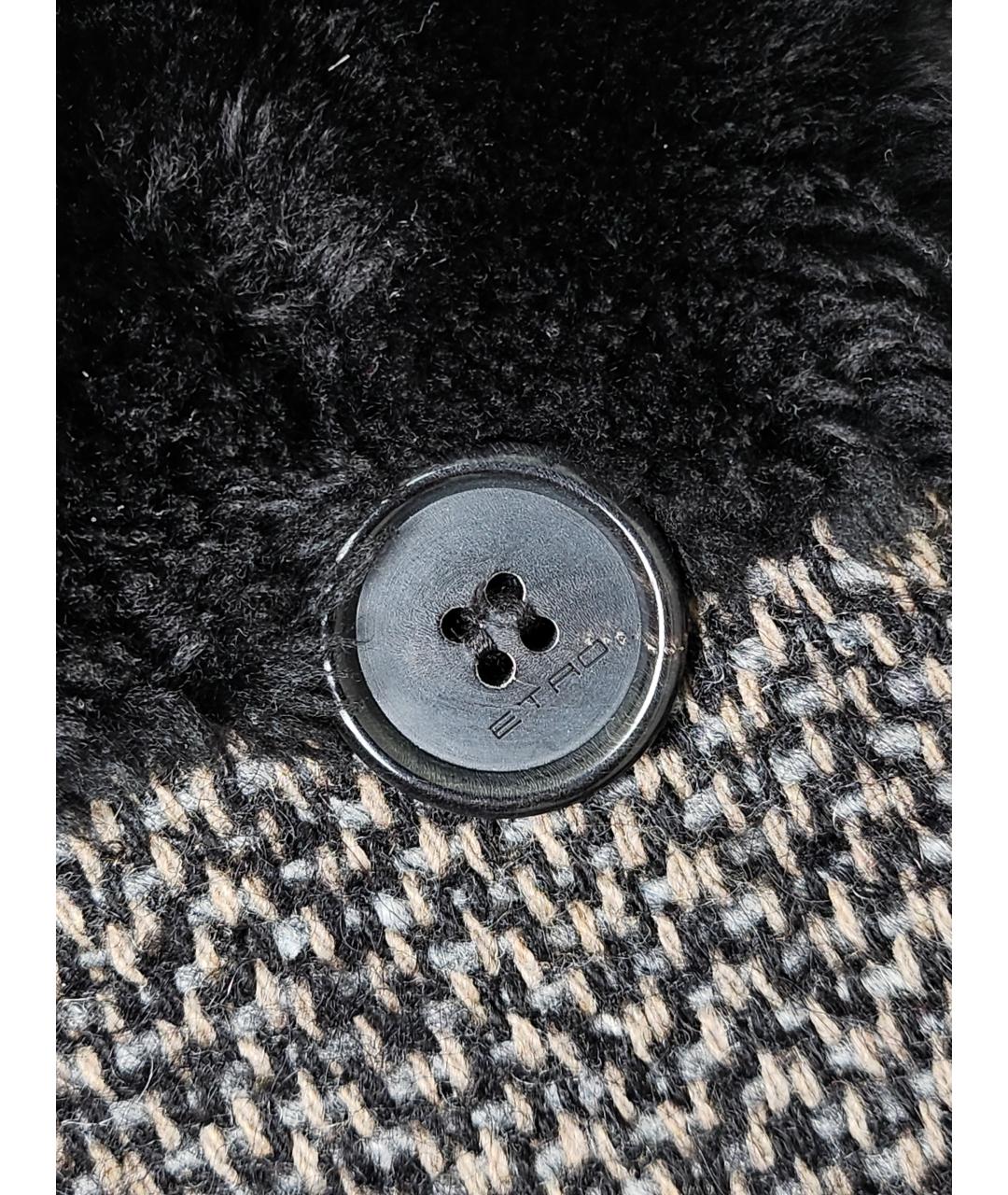 ETRO Серое шерстяное пальто, фото 6