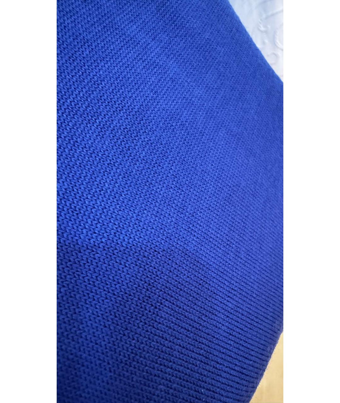 COS Синее шерстяное повседневное платье, фото 6