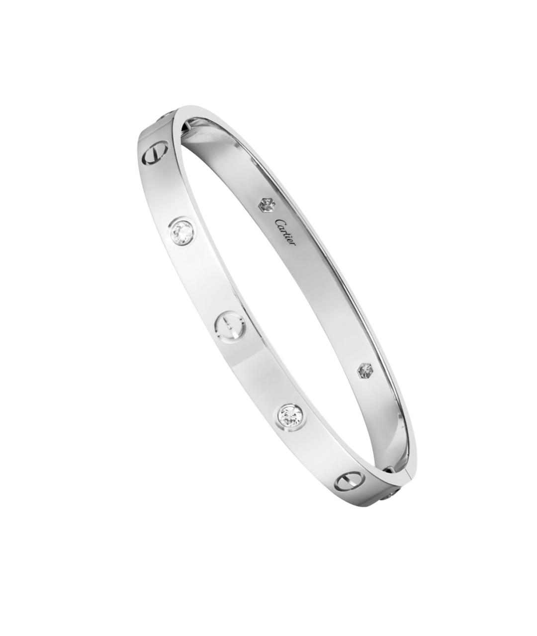 CARTIER Серебрянный браслет из белого золота, фото 1