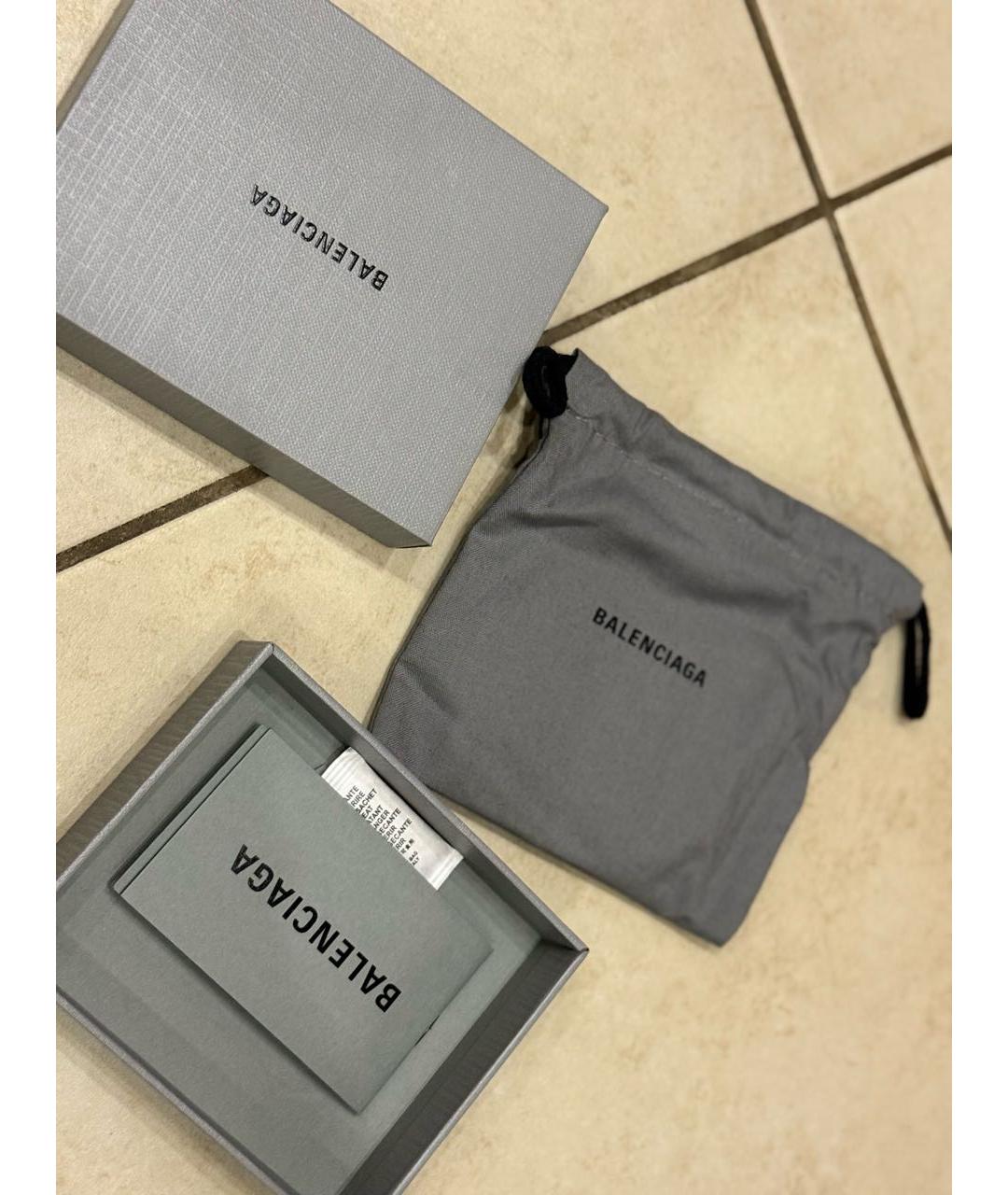 BALENCIAGA Желтый кожаный кардхолдер, фото 3