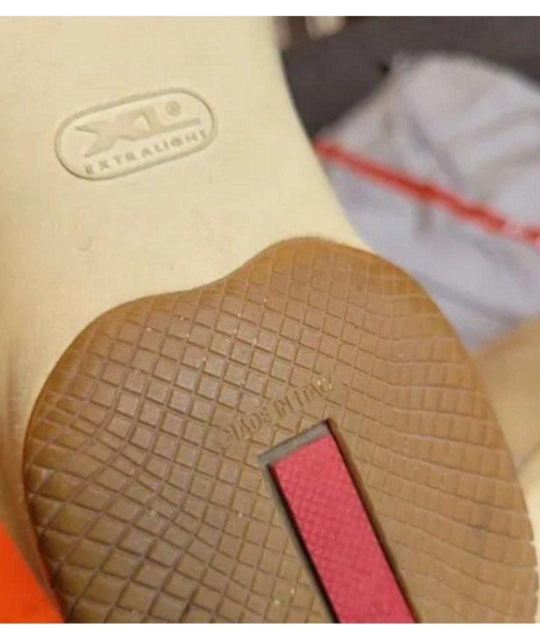 PRADA Бежевые замшевые кеды, фото 8