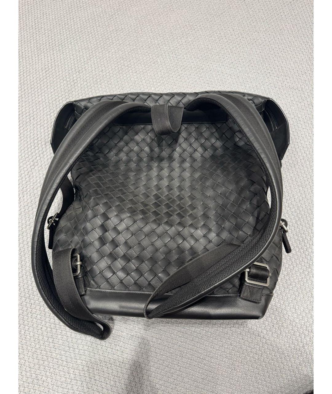 BOTTEGA VENETA Черный кожаный рюкзак, фото 3