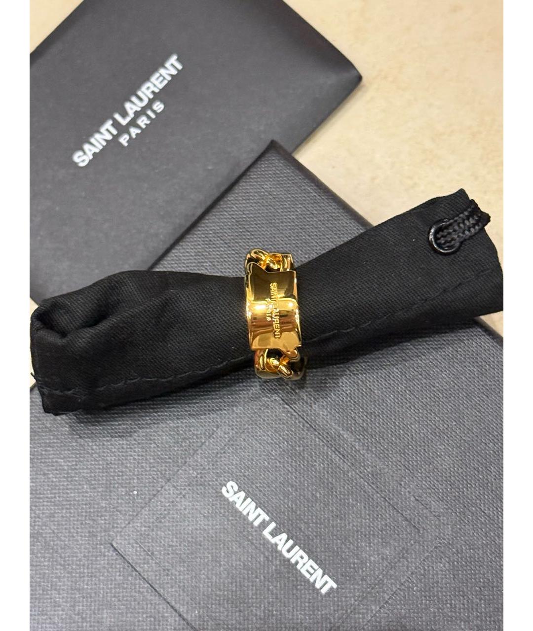 SAINT LAURENT Золотое кольцо, фото 2