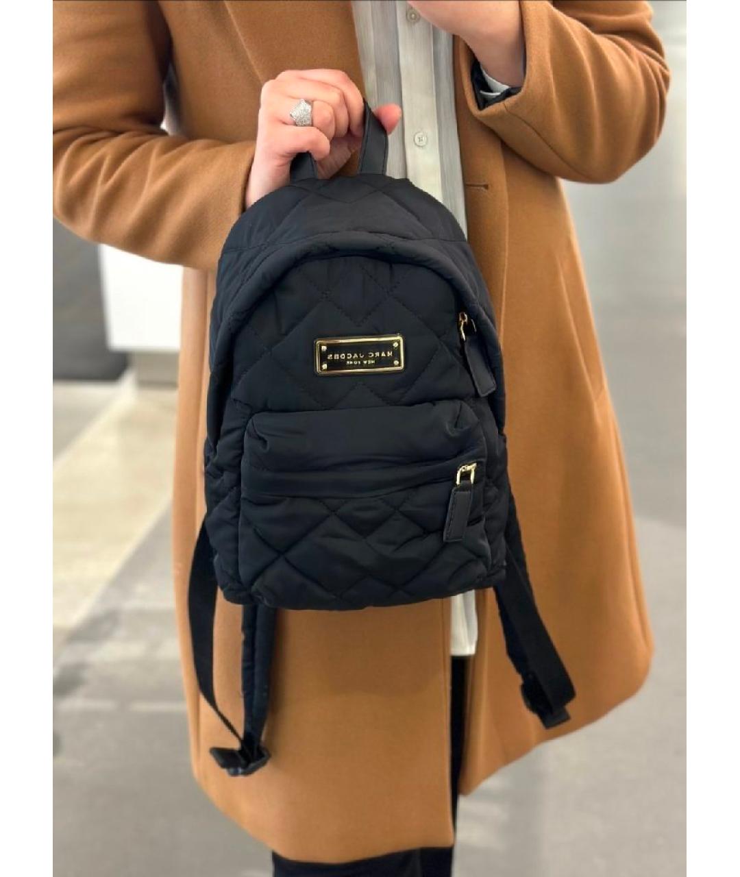 MARC JACOBS Черный тканевый рюкзак, фото 4