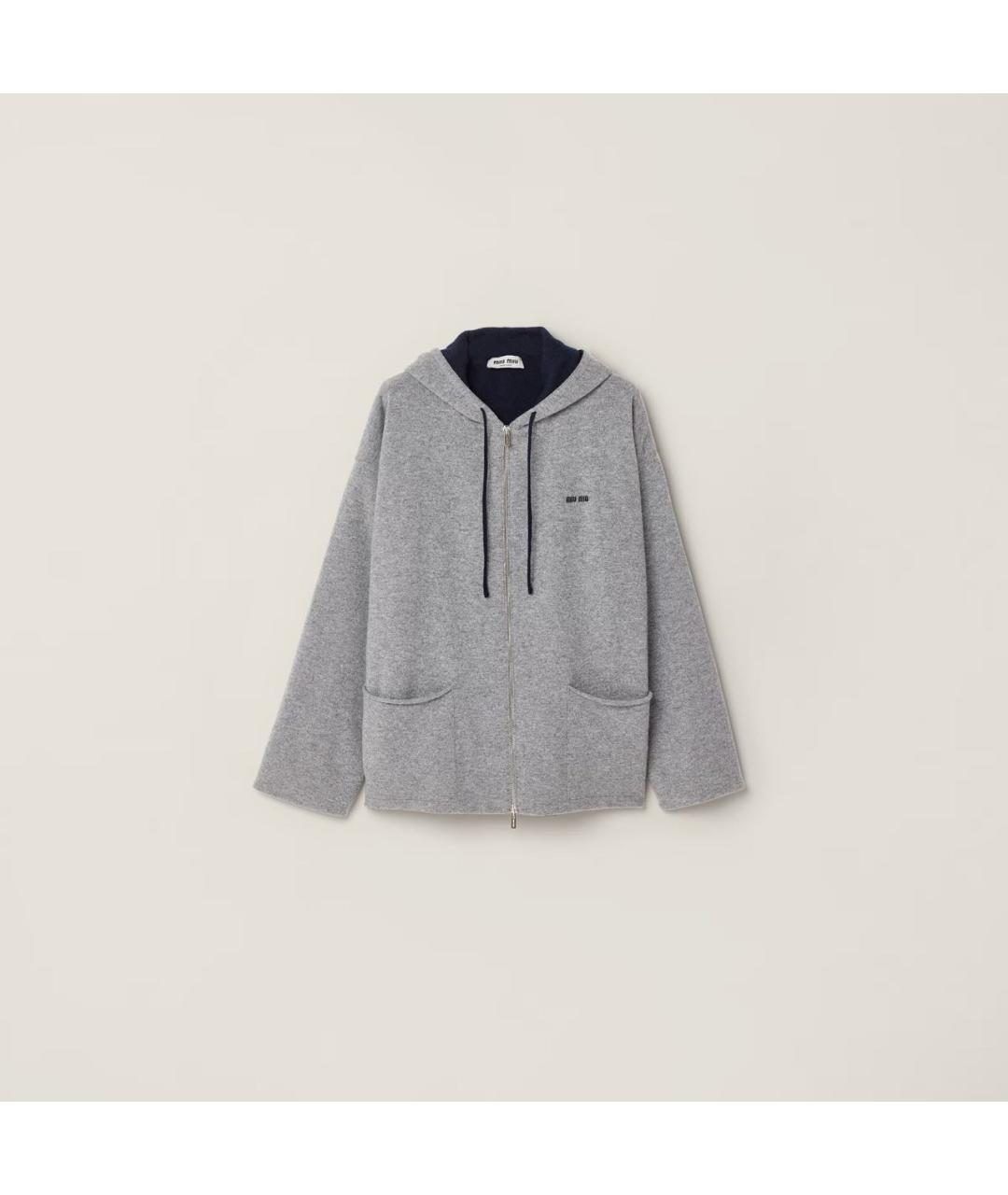 MIU MIU Серый кашемировый джемпер / свитер, фото 5