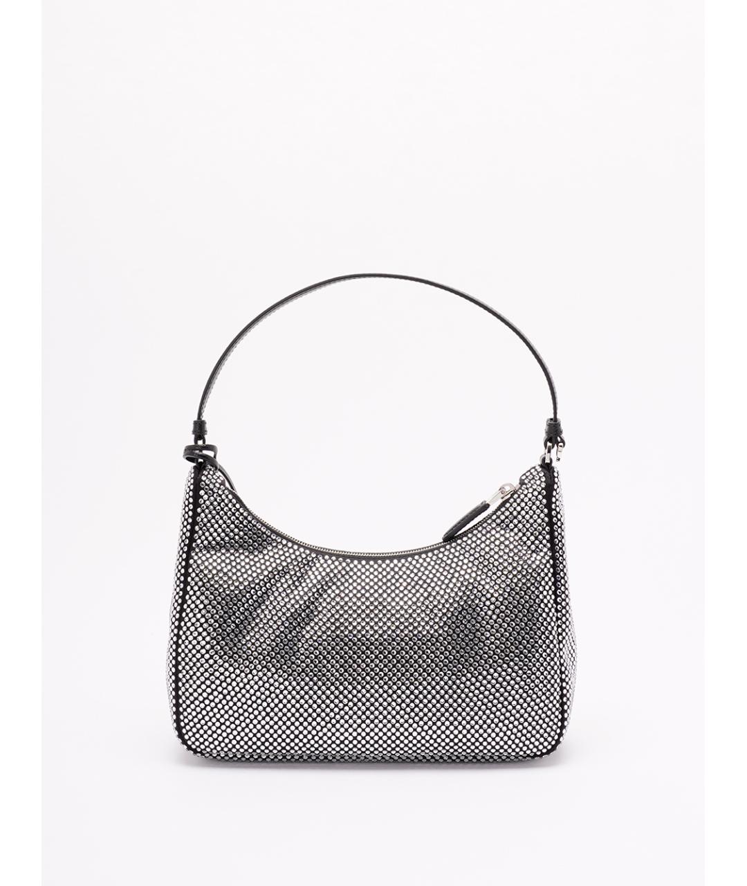 PRADA Серебряная тканевая сумка через плечо, фото 2