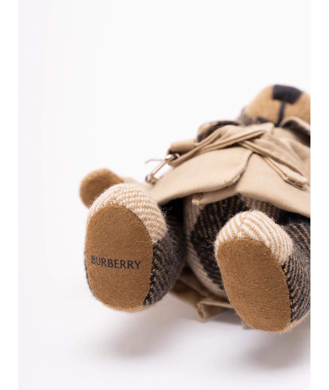 BURBERRY Бежевый брелок, фото 3