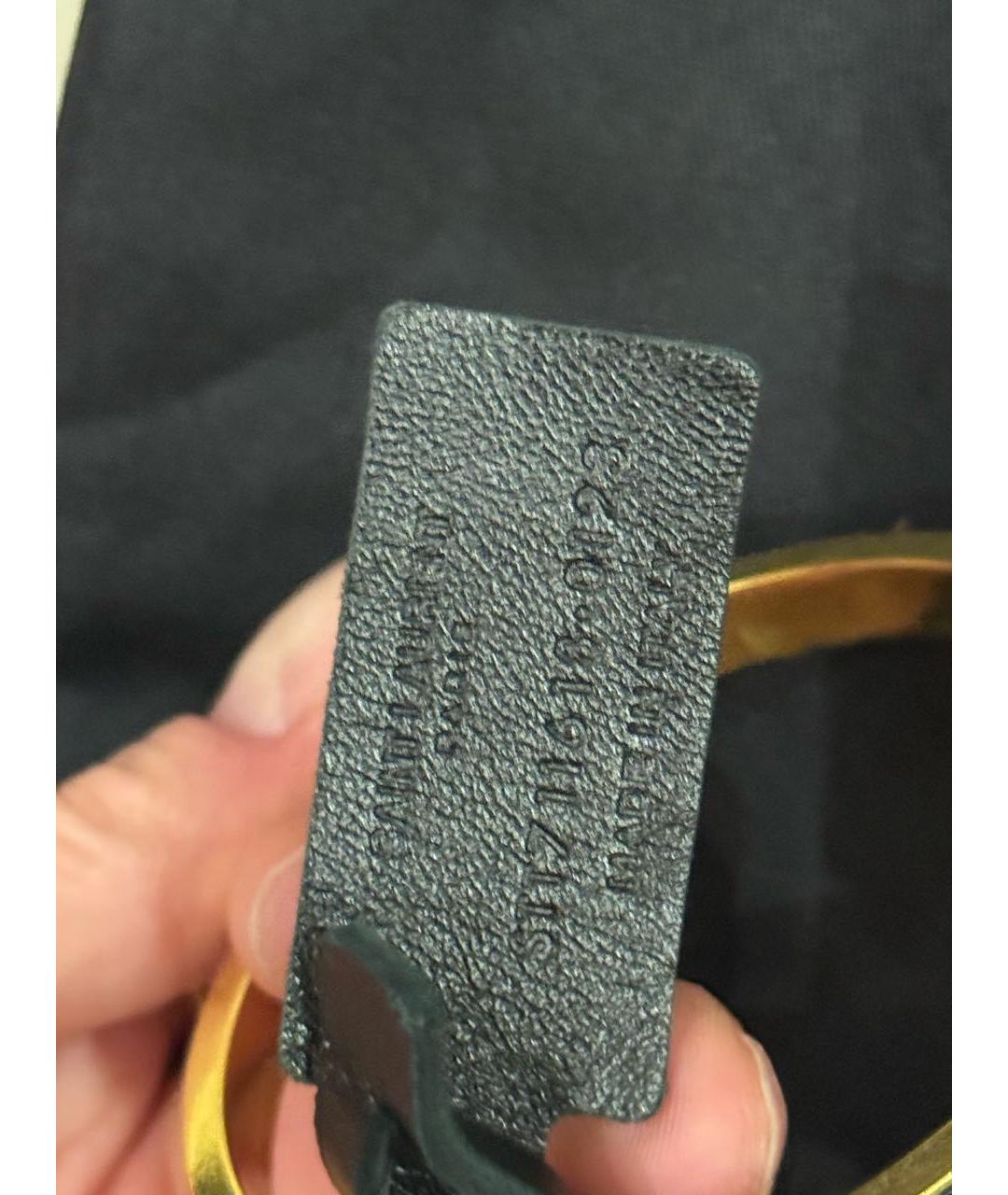 SAINT LAURENT Черный металлический браслет, фото 6