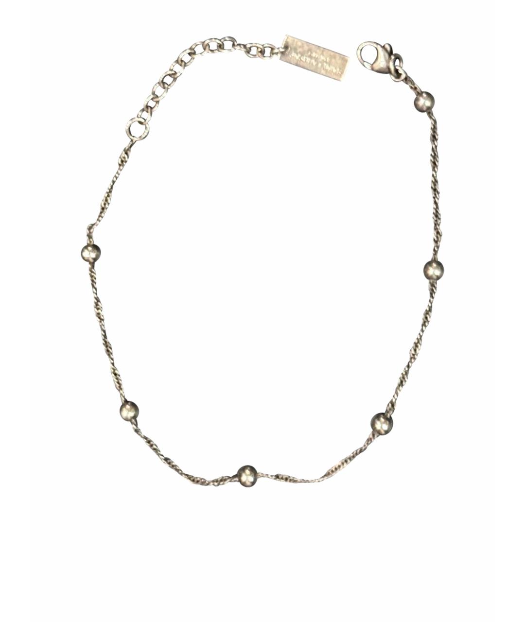 SAINT LAURENT Серебрянный браслет, фото 1