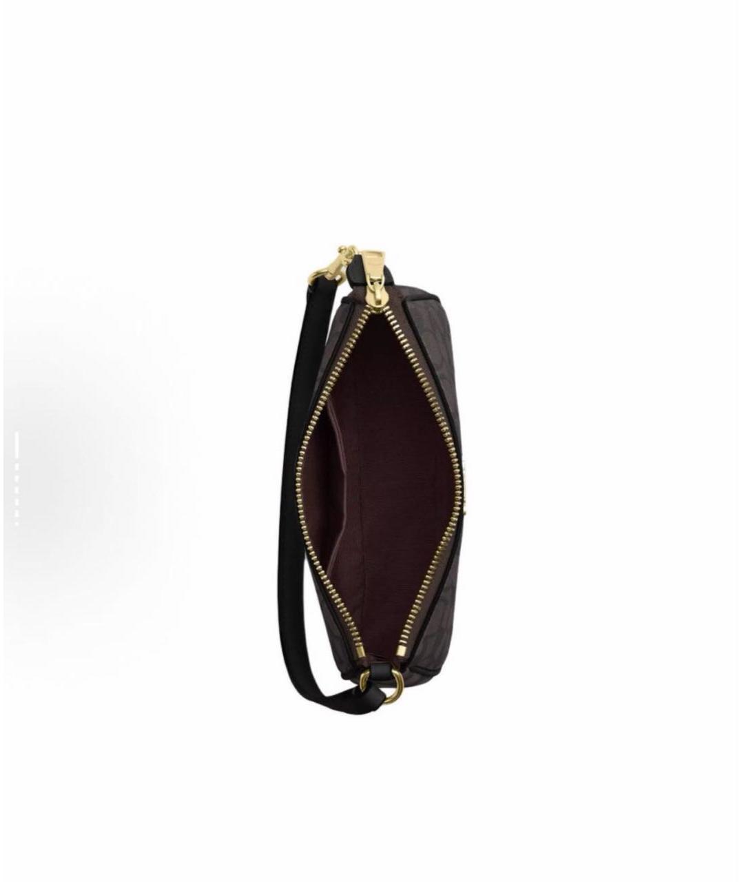 COACH Коричневая сумка с короткими ручками, фото 2