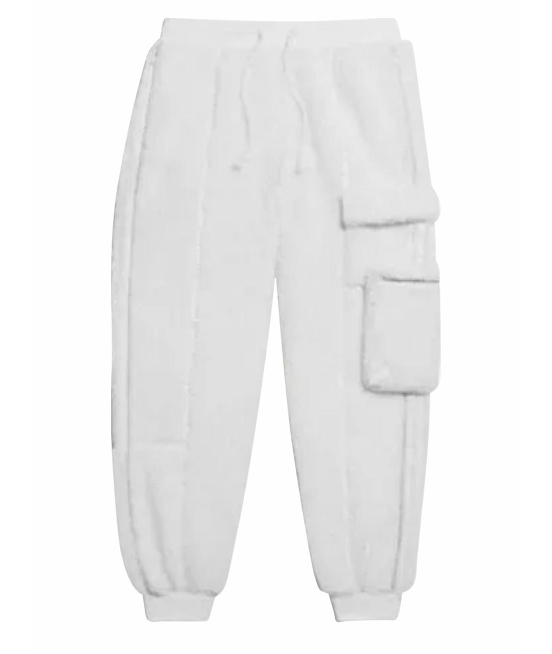 ADIDAS Белые полиэстеровые брюки широкие, фото 1
