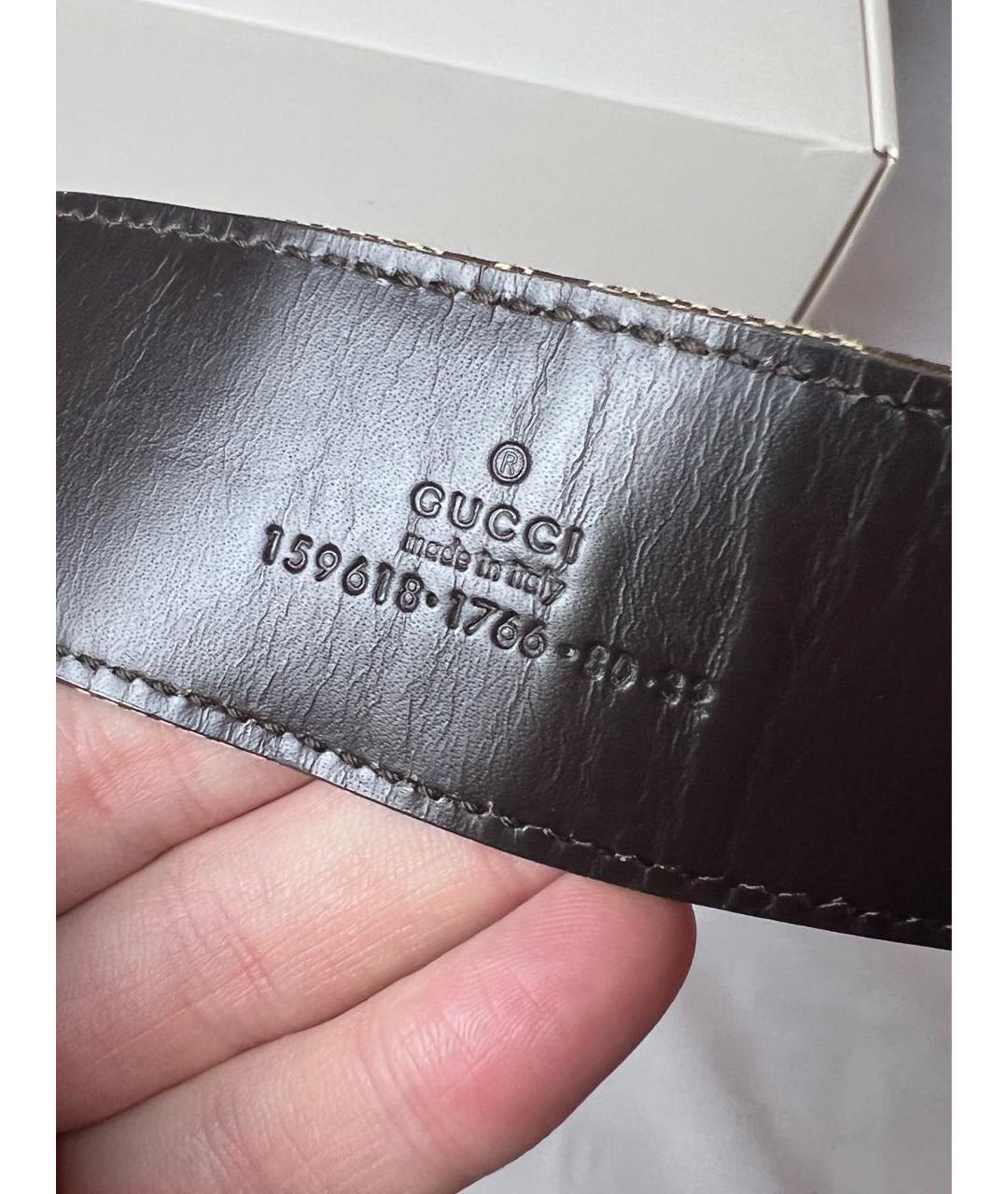 GUCCI Коричневый кожаный ремень, фото 3