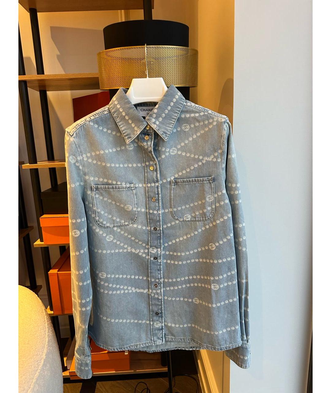 CHANEL Голубая рубашка, фото 6