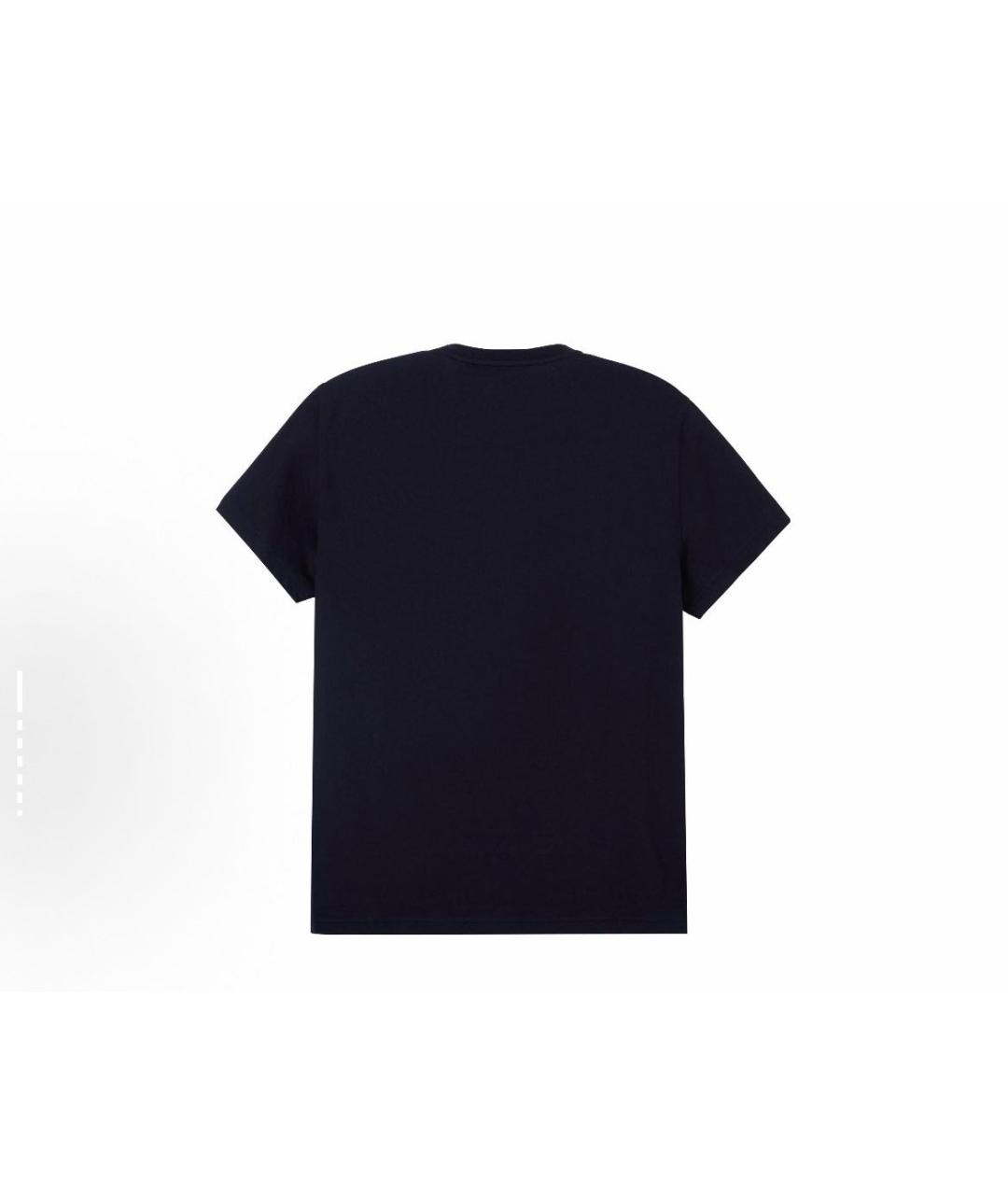 BURBERRY Черная хлопковая футболка, фото 2