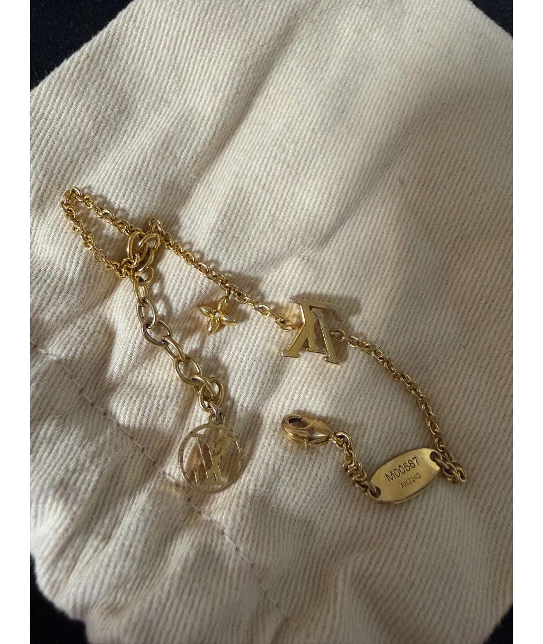 LOUIS VUITTON Золотой позолоченный браслет, фото 4