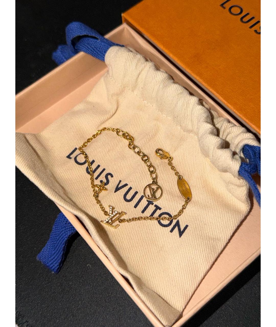 LOUIS VUITTON Золотой позолоченный браслет, фото 2