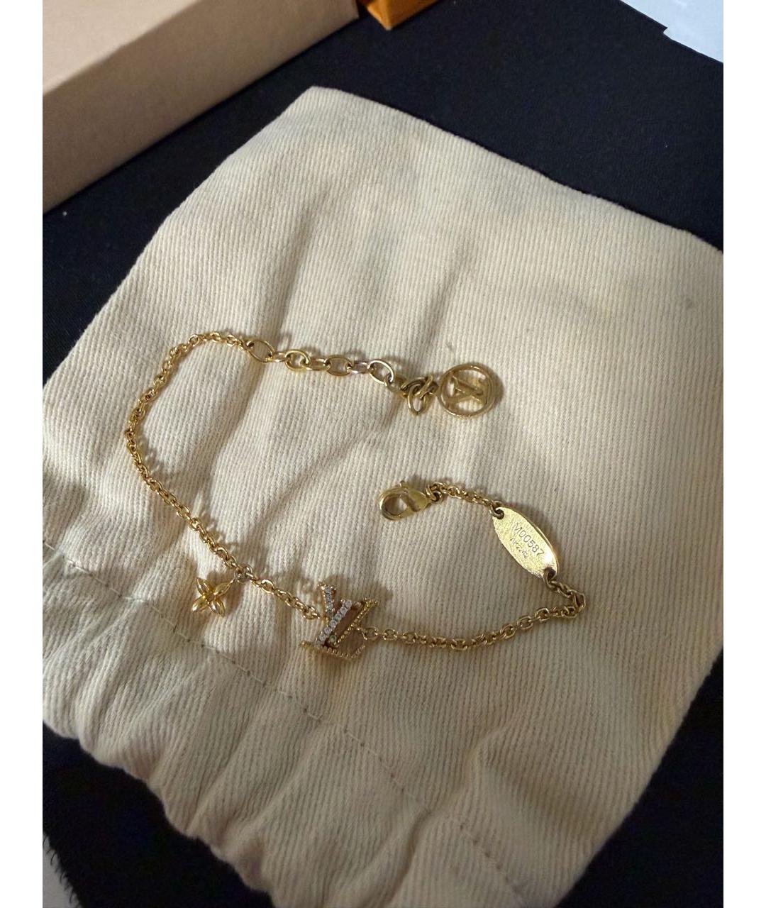 LOUIS VUITTON Золотой позолоченный браслет, фото 5