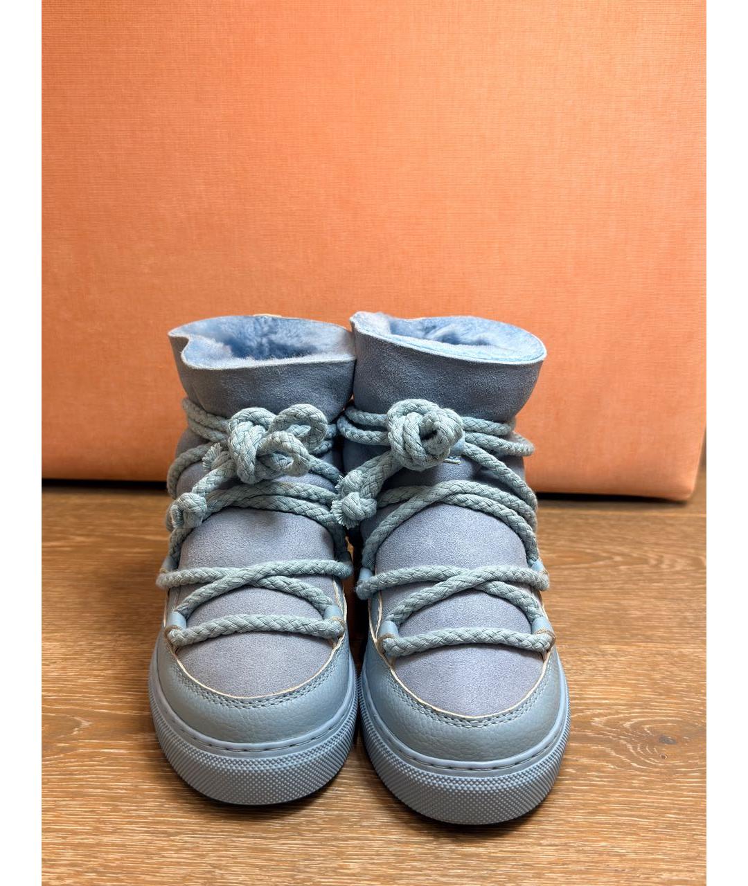 INUIKII Голубые замшевые сапоги, фото 2