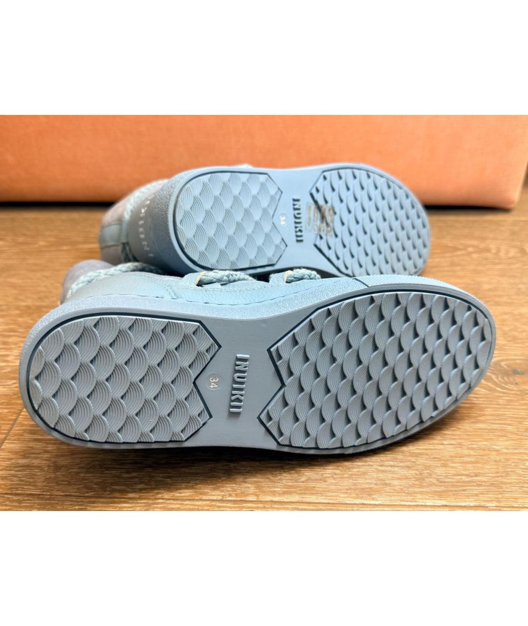 INUIKII Голубые замшевые сапоги, фото 5