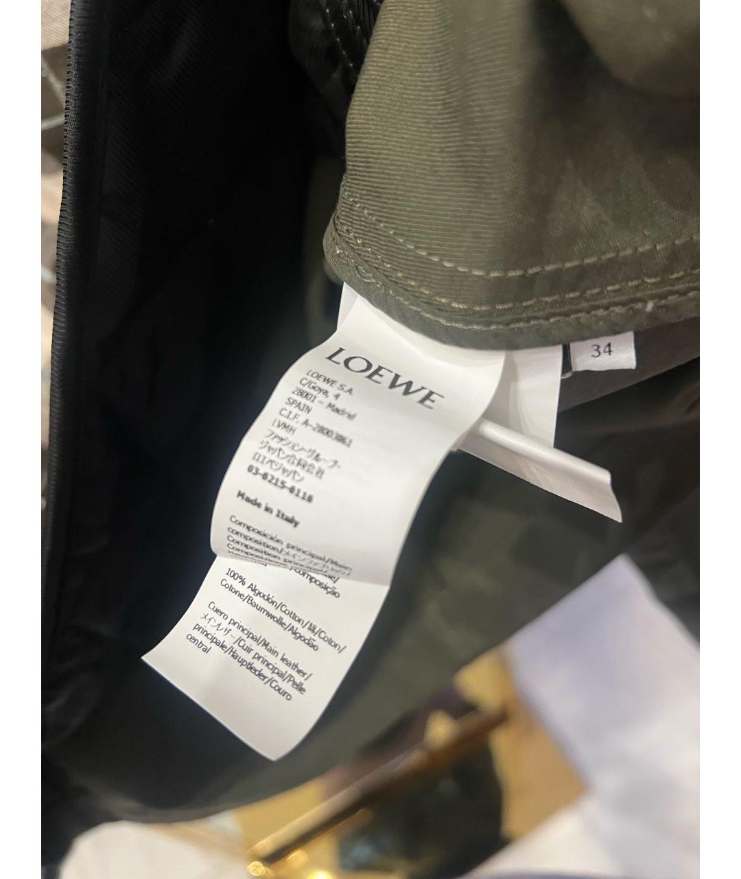 LOEWE Хаки твидовая куртка, фото 7