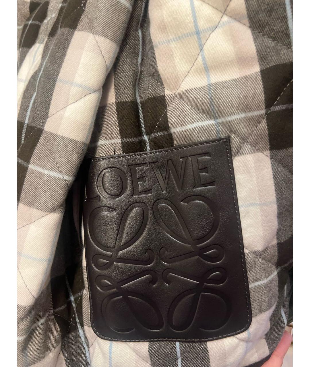 LOEWE Хаки твидовая куртка, фото 4