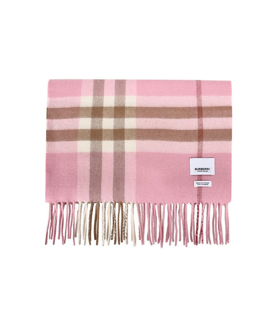 BURBERRY Розовый шарф, фото 2