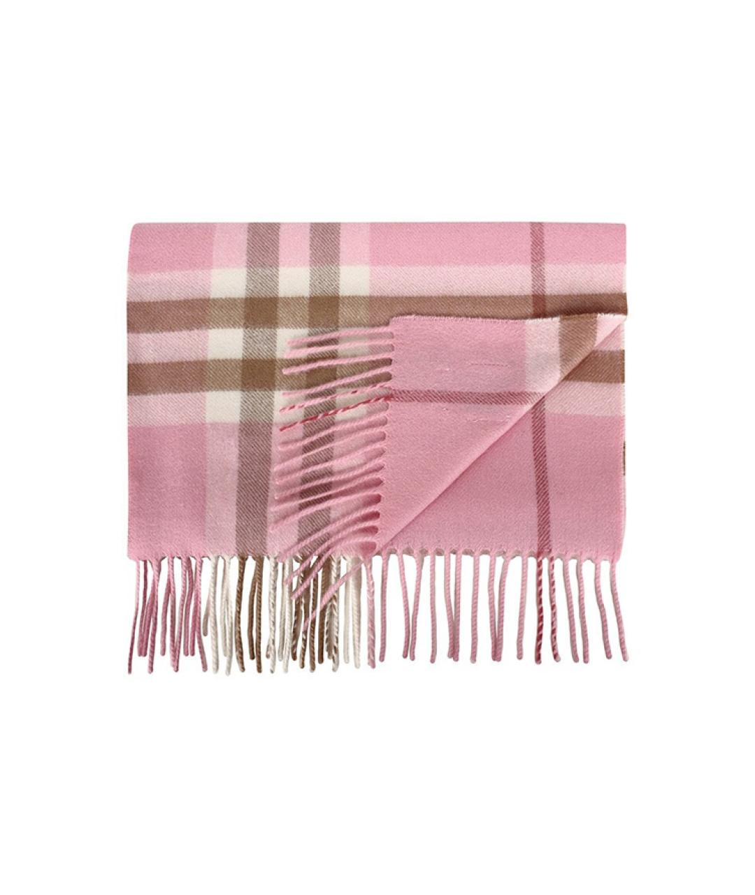BURBERRY Розовый шарф, фото 3